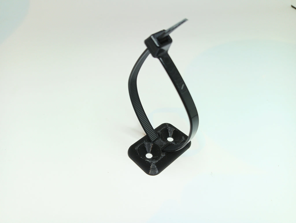 Zip-tie cable management plate